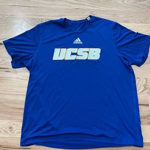 Athletic material, Extra Large, Adidas, electric blue, UCSB T-shirt